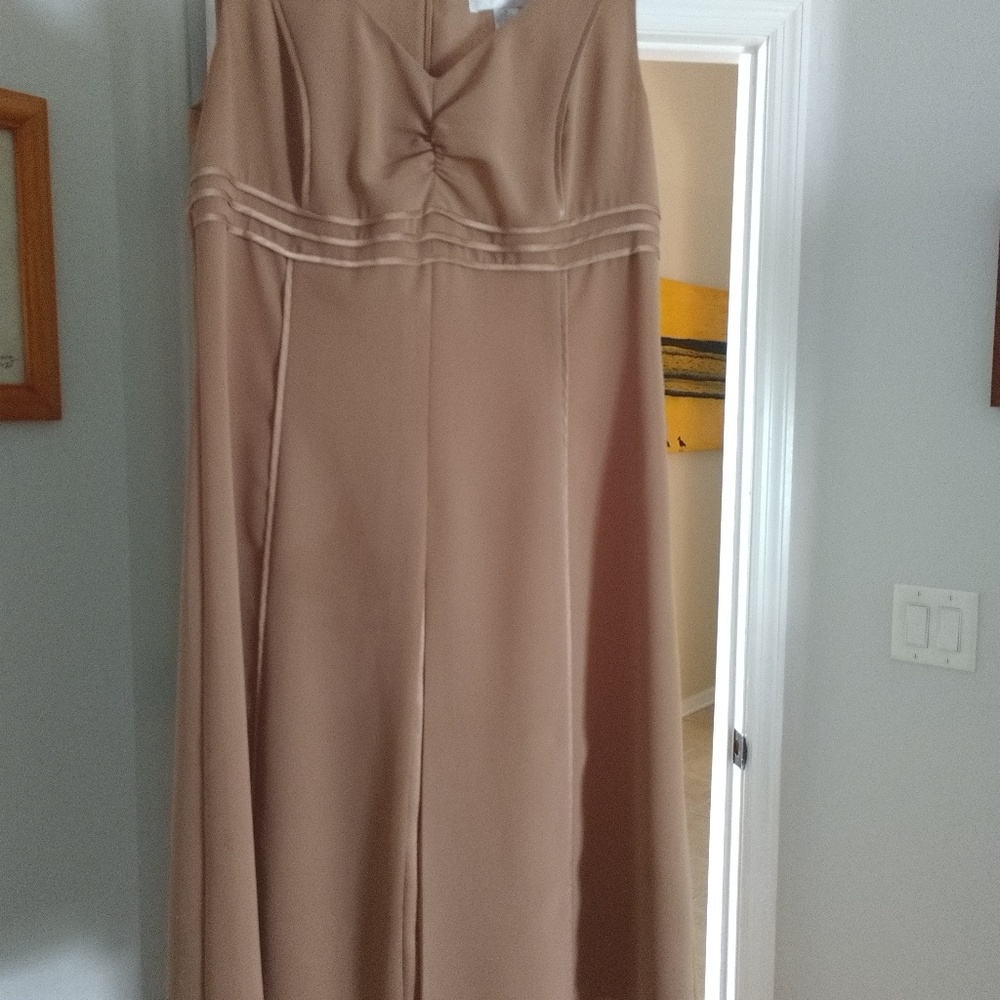 Tan dress short sleeve casual corner